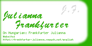 julianna frankfurter business card